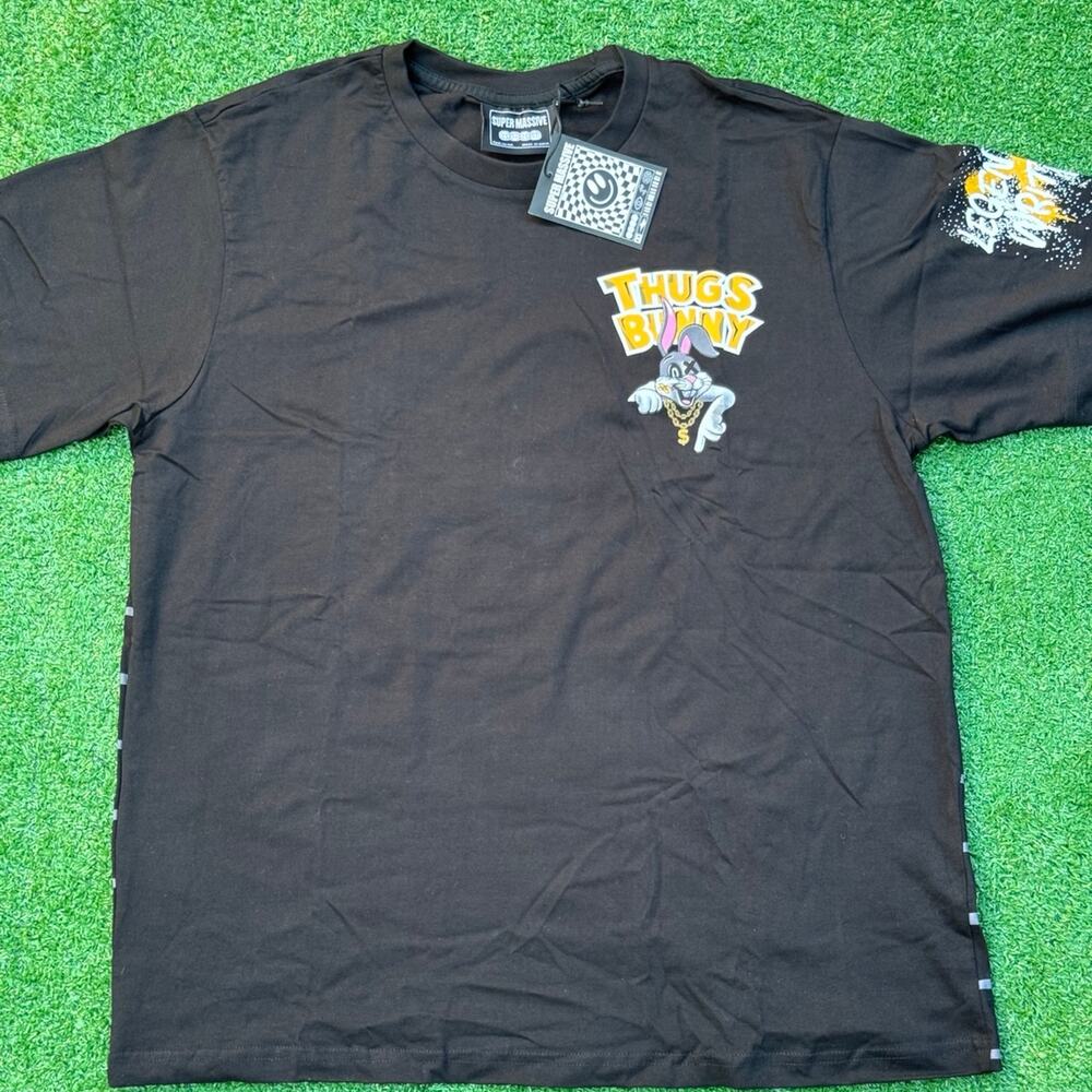 SUPER MASSIVE Thugs Bunny T Shirt Black Shirt Streetwear Tee New With Tag